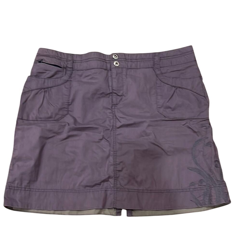 REI Women's Embroidered Lightweight Utility Skirt Purple Size 14